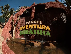 Entrada do Parque Aventura Jurássica